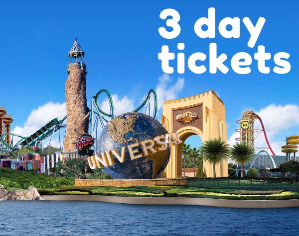 Universal 3 Day Tickets